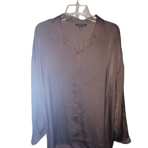 Brown satin top